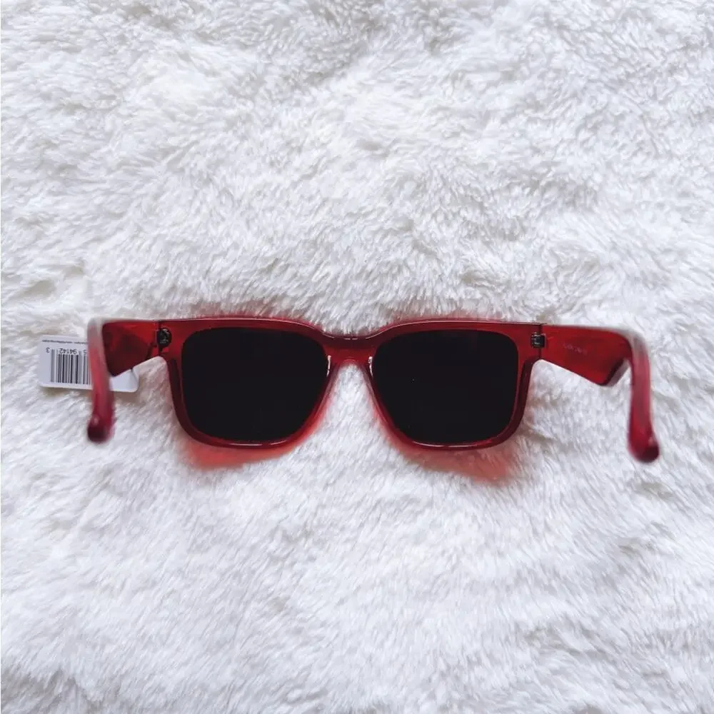 Cedric Bright Red Mirrored Sunglasses